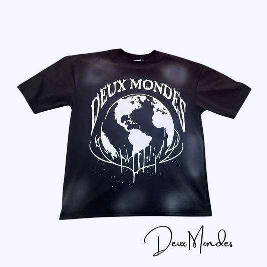 Deux Mondex Black Tees