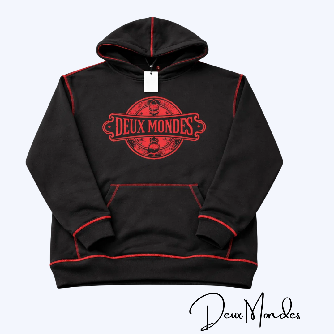 Deux Mondes Black Hoodie WIth Pants